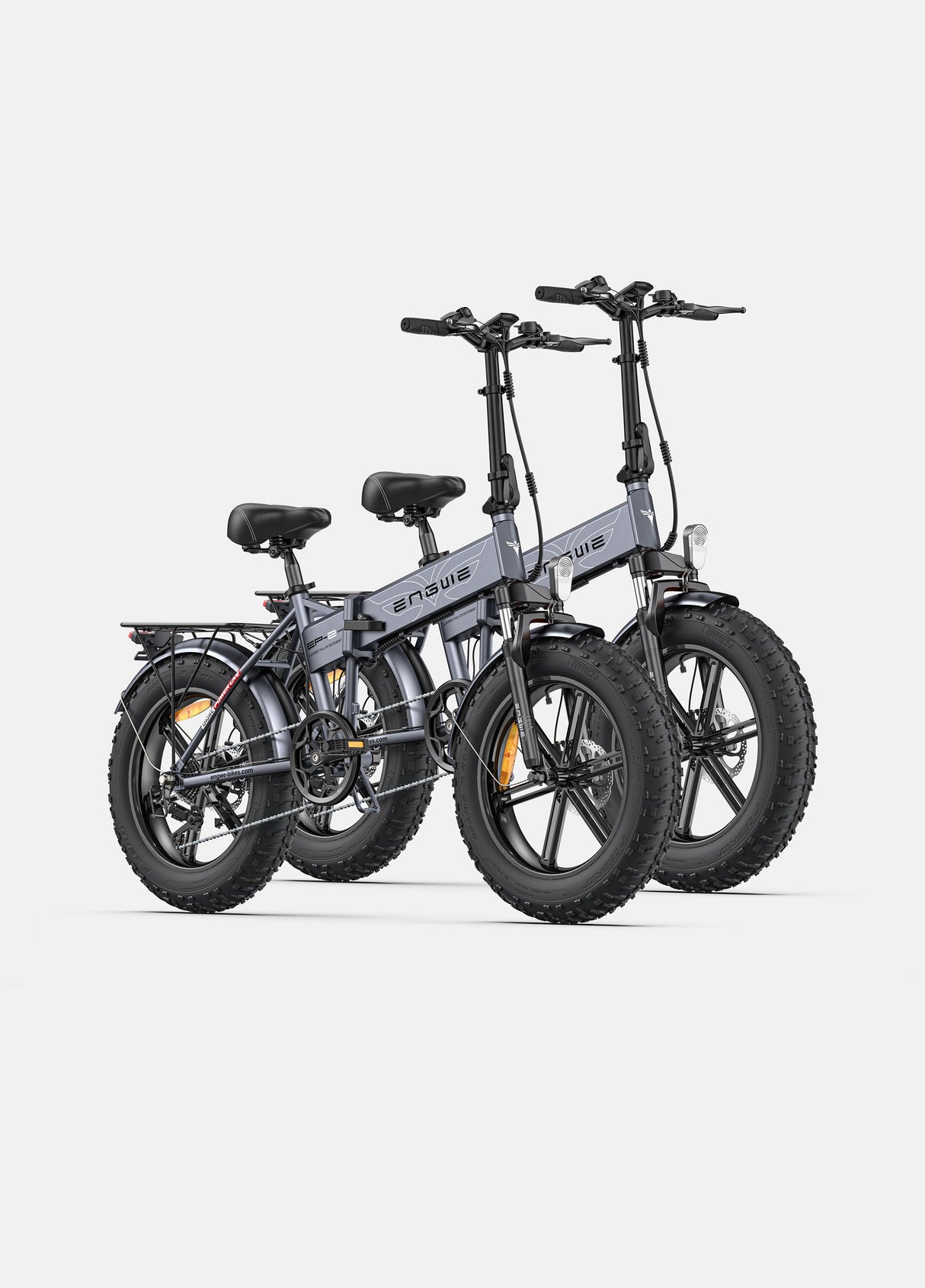 2 graue Engwe Ep-2 Pro E-Bikes
