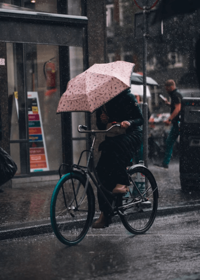 fahrrad fahren im regen