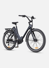 Ein schwarzes Engwe P275 ST Urban E-Bike