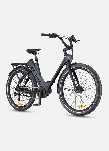 Ein schwarzes Engwe P275 ST Urban E-Bike