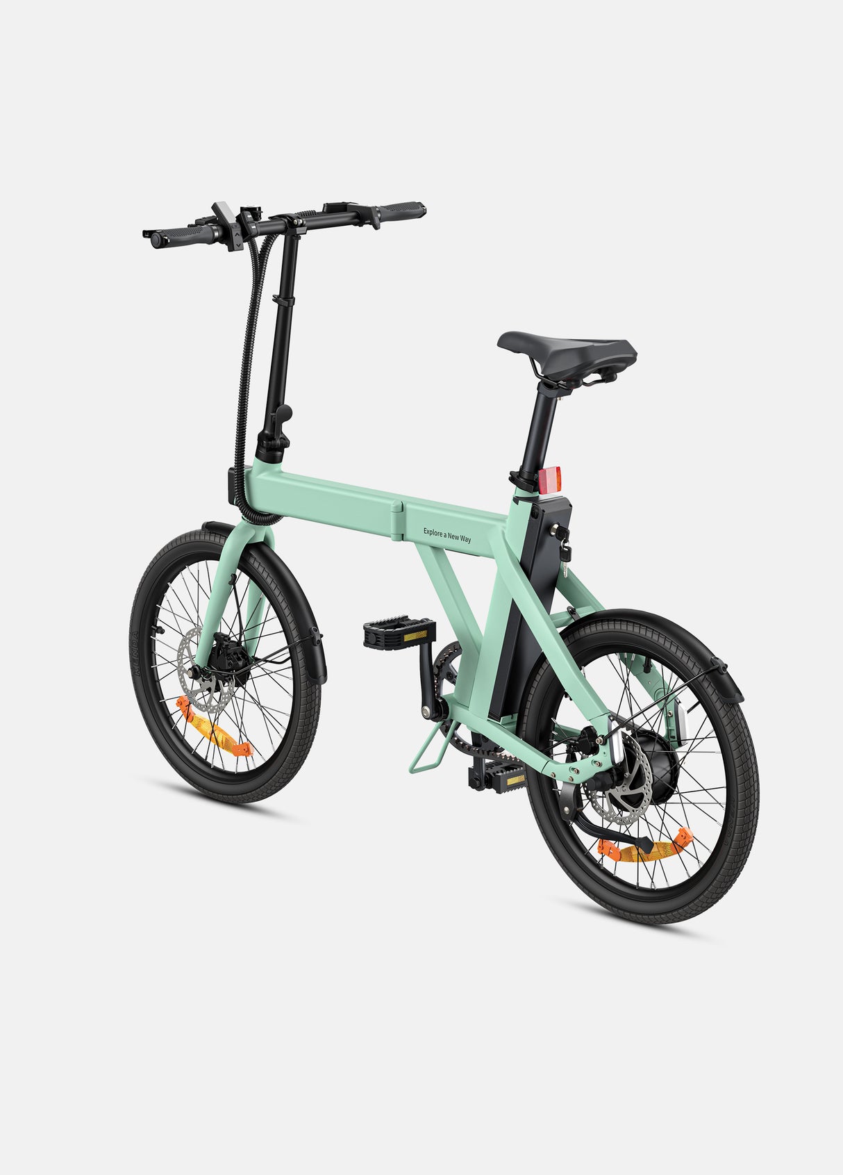 grünes faltbares E-Bike ENGWE P20