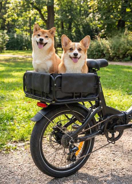 Hinterrad-Fahrradkorb-Set
