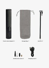 französischer Wertadapter, Aufbewahrungstasche, Gasstift, Multifunktionswert, Ladekabel
