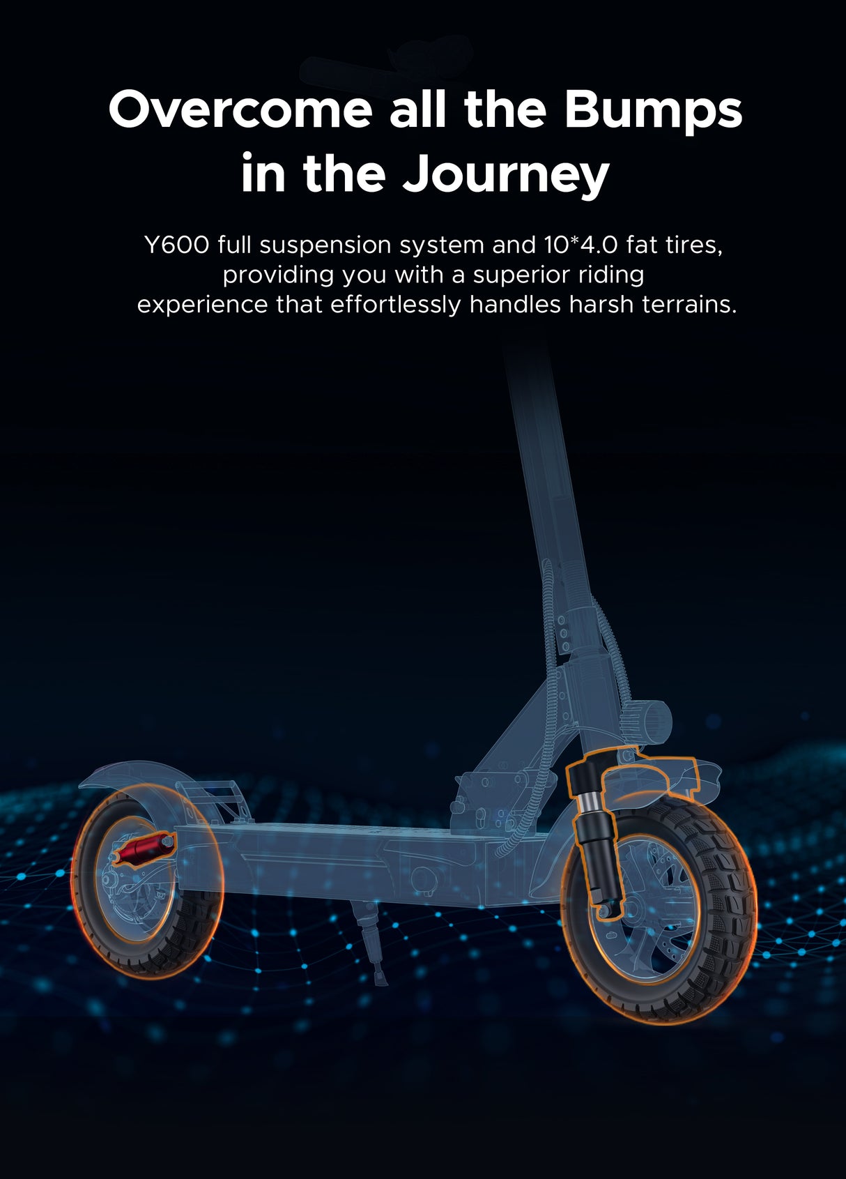 Vollfederung und fette Reifen von engwwe y600