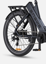 Schwarzer Engwe P275 St Urban E-Bike-Hinterreifen und Gepäckträger