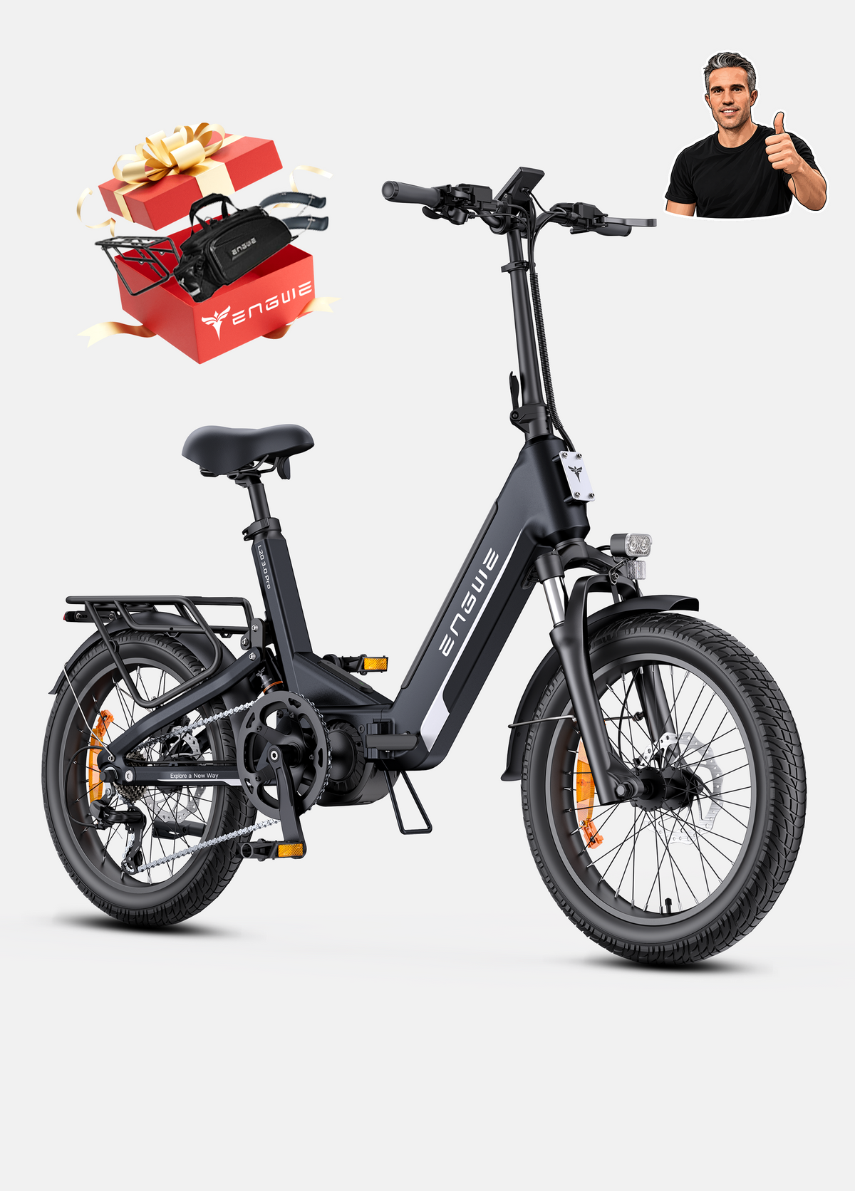 vollgefedertes klapprad ENGWE L20 3.0 Pro 250W 100Nm Mittelmotor Kompakt EBike – ENGWE Offiziell Color/Pattern:Coyote Brown Cube Nuroad Hybrid C:62 throne trk lrd