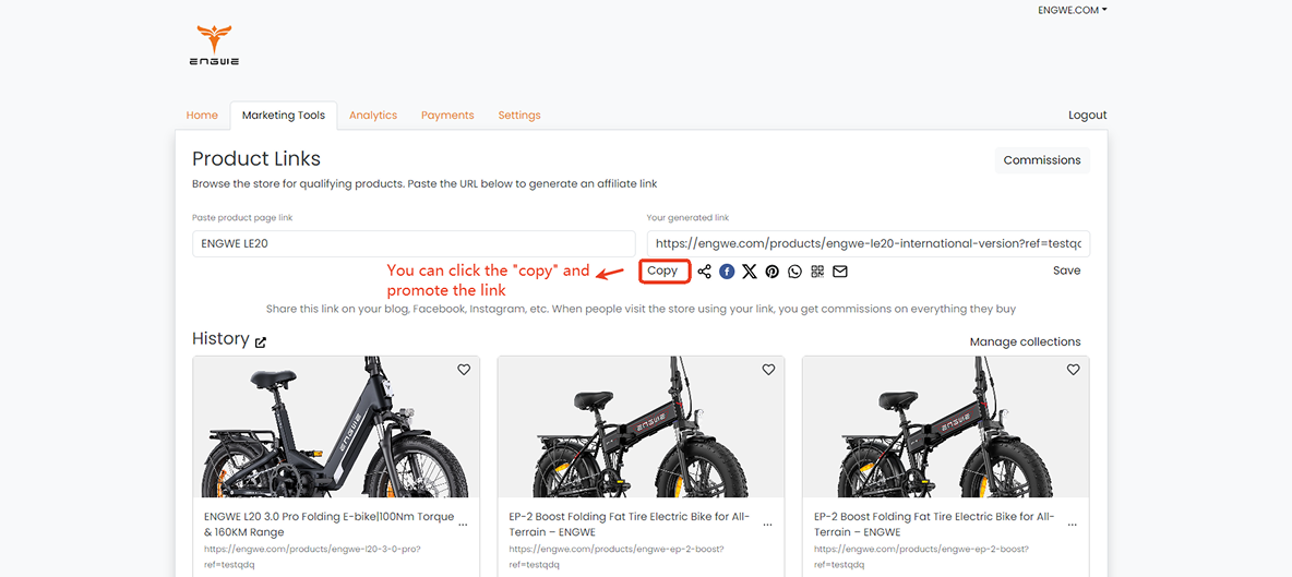 Erhalten Sie Ihren exklusiven Link und Code