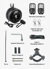 Nützliches E-Bike-Zubehör： Vibrationsalarm，Diebstahlschutzschlüssel,  Typ-C-Ladekabel  usw.