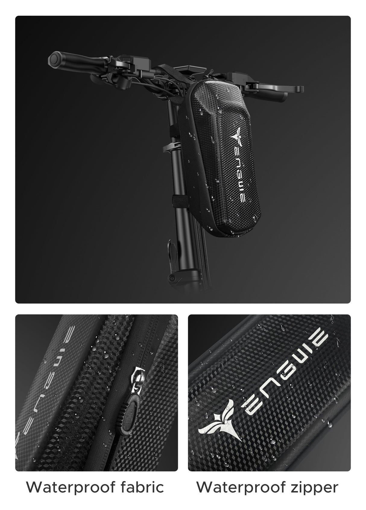 Wasserdichtes Gewebe und Reißverschlüsse