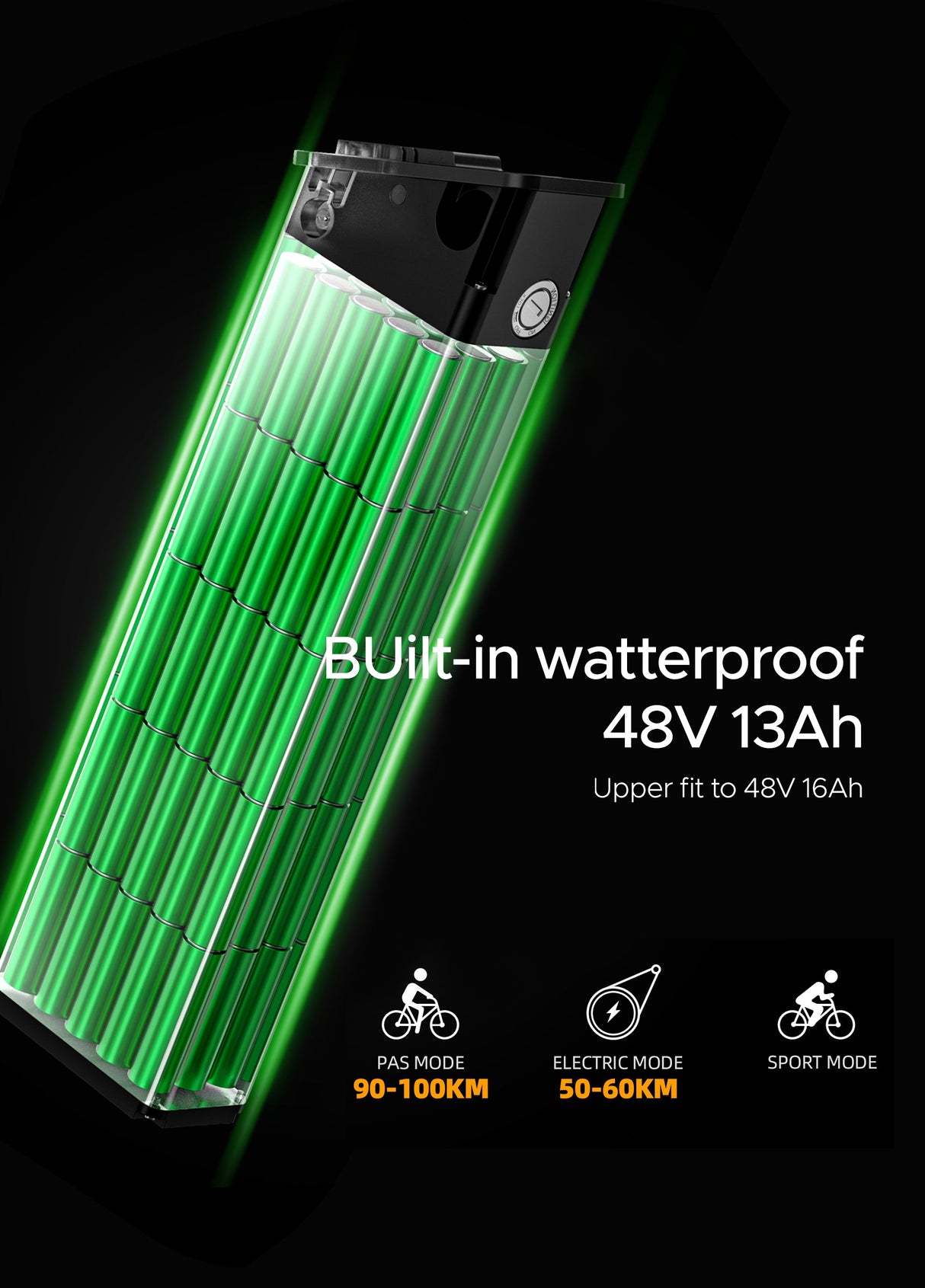 Engwe Engine x wasserdichte Batterie