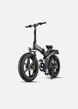 ein schwarzes Engwe X20 Fat Tire E-Bike