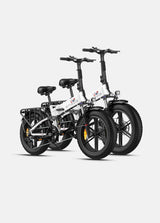 2 weiße Engwe Engine x E-Bikes