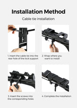 Installationsprozess für Kabelaufkleber