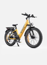 ein step-thru bienenstockgelb Engwe E26 E-Bike