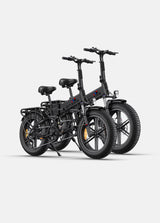 2 schwarzem Engwe Engine x E-Bikes